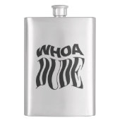 ワーオダードワープタイポグラフィ フラスク (正面)