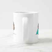 ワーカホリックコーヒーラバーマグ – 応力+疲れ ジャンボコーヒーマグカップ (裏面)