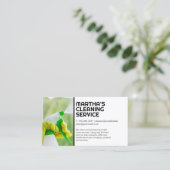 ワーカークリーニングウィンドウ | ホームサービス 名刺 (スタンド正面)