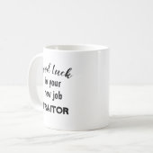 ワーカーコーおもしろいヒ用のカスタマイズ可能なギフト コーヒーマグカップ (正面左)