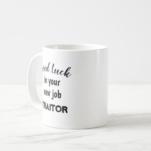 ワーカーコーおもしろいヒ用のカスタマイズ可能なギフト コーヒーマグカップ (正面左)