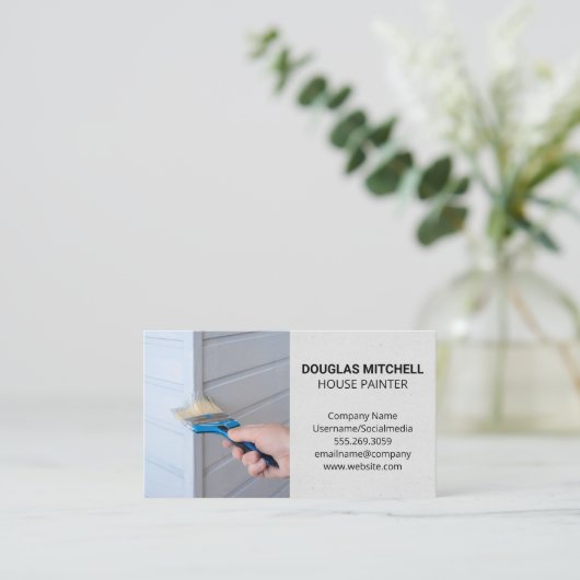 ワーカーズ絵を描ハウスサイディング 名刺 (スタンド正面)