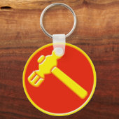 ワーカーパーティーロゴキーチェーン キーホルダー (正面)