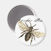 ワーカービーイラストレーション マグネット (正面/裏面)