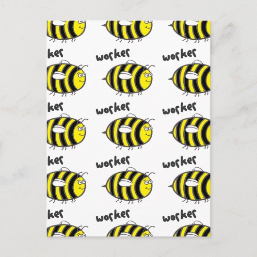 ワーカービー ポストカード (正面)