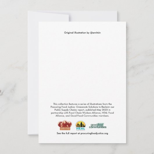 ワーカー保護の強制:ノート・カード ノートカード (裏面)