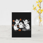 ワーキングアウト幽霊ジムハロウィンシャツフィットネスワイグ カード (黄色い花)