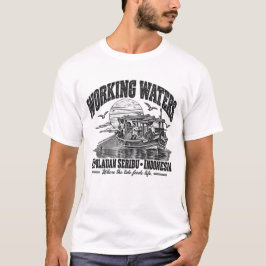 ワーキングウォーターズ ケプーラウアンセリブ インドネシア | ブラックインク Tシャツ