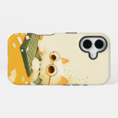 ワーキングキャット Phone Case、Apple iPhone 16、タフ 16ケース (裏面横)