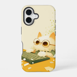 ワーキングキャット Phone Case、Apple iPhone 16、タフ 16ケース