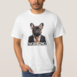 ワーキングフランスのドブルドッグボス子犬 Tシャツ