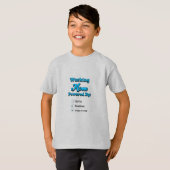 ワーキングママはコーヒーと納期とちょっとの仮眠で動く Tシャツ (正面フル)