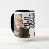 ワーキングライター 450ml マグカップ Phil Elmoreデザイン (正面左)