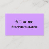 ワーキングレディービジネスカード 名刺 (裏面)