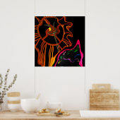 ワーキング時計 ポスター (キッチン)