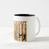 ワークアウト |ジム最高の好きのための贈り物 ツートーンマグカップ (正面右)