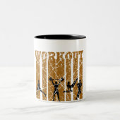 ワークアウト |ジム最高の好きのための贈り物 ツートーンマグカップ (中央)