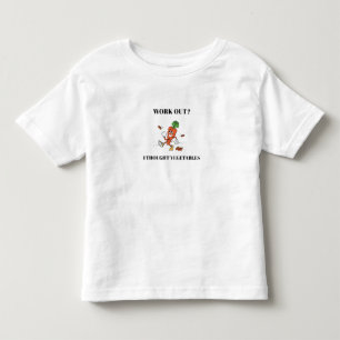 ワークアウト?野菜を食べることだと思ってた トドラーTシャツ