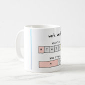 ワークウィークはビーズマグ コーヒーマグカップ (正面左)