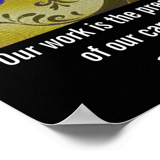 ワークオフィやる気を起こさせるスアートポスター ポスター (角)