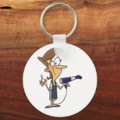 ワークキーチェーンの美容師 キーホルダー (正面)