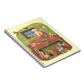 ワークショップに小人が参加したヴィンテージクリスマスサンタ ノートブック (右側)