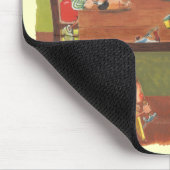 ワークショップに小人が参加したヴィンテージクリスマスサンタ マウスパッド (コーナー)