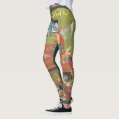 ワークショップに小人が参加したヴィンテージクリスマスサンタ レギンス (左)