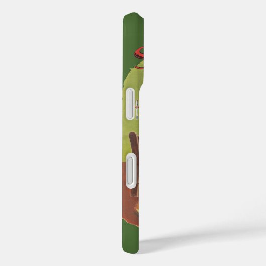 ワークショップに小人が参加したヴィンテージクリスマスサンタ Case-Mate iPhoneケース (裏面 / 右)