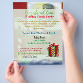 ワークショップのクリスマス・ウィムジーイベント チラシ (手)