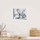 ワークショップのドラゴン ポスター (キッチン)