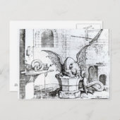 ワークショップのドラゴン ポストカード (正面/裏面)