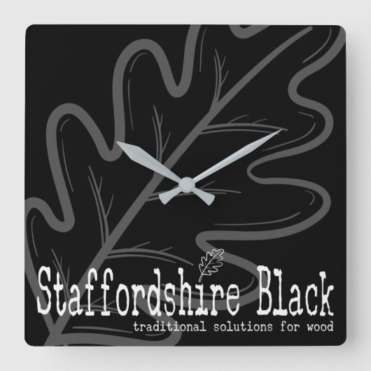 ワークショップクロック スクエア壁時計 (正面)