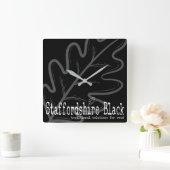 ワークショップクロック スクエア壁時計 (ホーム)