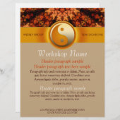 ワークショップパーティーイベントスピリチュアルアートフライヤーテンプレート (正面/裏面)