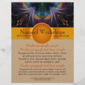 ワークショップパーティーイベントファンタジーアートフライヤーテンプレート (正面)