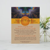 ワークショップパーティーイベントファンタジーアートフライヤーテンプレート (スタンド正面)