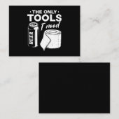 ワークショップビールトイレ紙ツール 名刺 (正面/裏面)