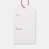 ワークショップ小妖精や小人ギフトラベル ギフトタグ (裏面)