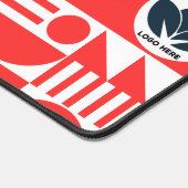 ワークスペースのパーソナライズ：バウハウスカスタムロゴ デスクマット (コーナー)