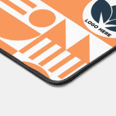 ワークスペースのパーソナライズ：バウハウスカスタムロゴ デスクマット (コーナー)