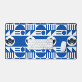 ワークスペースのパーソナライズ：バウハウスカスタムロゴ デスクマット (キーボード&マウス)