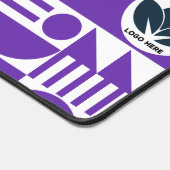 ワークスペースのパーソナライズ：バウハウスカスタムロゴ デスクマット (コーナー)