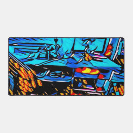 ワークスペースのランチアート デスクマット