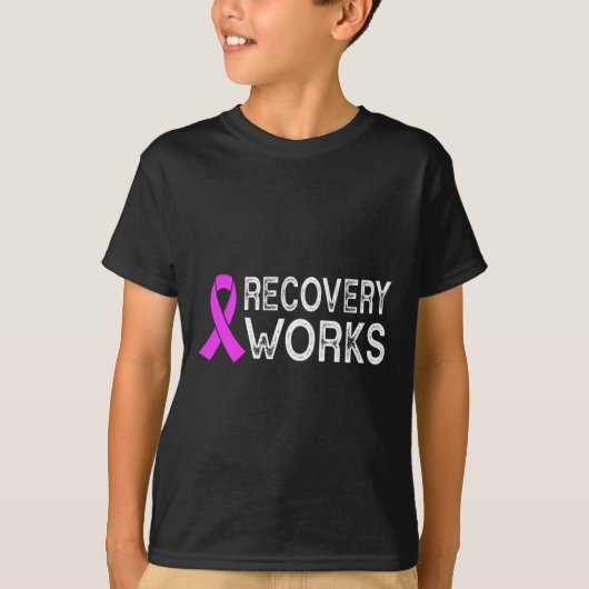 ワークス終了の中毒オーバードーズ認識度 Tシャツ (正面)