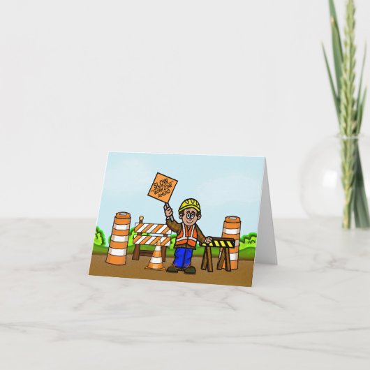 ワークゾーン認識度週グリーティングカード カード (正面)