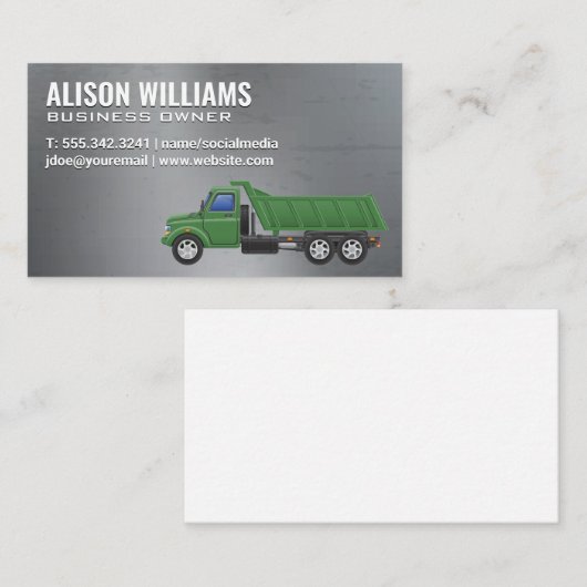 ワークトラック |建築工業 名刺 (正面/裏面)