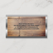 ワークトラック |木製ボード 名刺 (裏面)