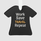 ワークトラベ救ルリピート – クール Broke Traveler オーナメント (裏面)