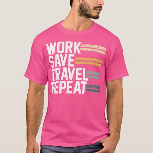 ワークトラベ救ルリピートWanderlust Tシャツ (正面)
